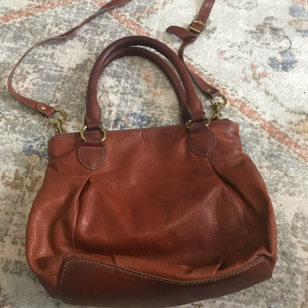 J.Crew Leather Satchel Bag - Picture 2 of 4